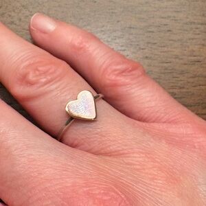 Copper Heart Ring, Size 5